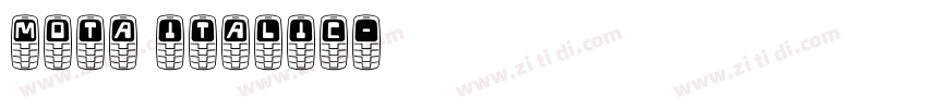 mota italic字体转换